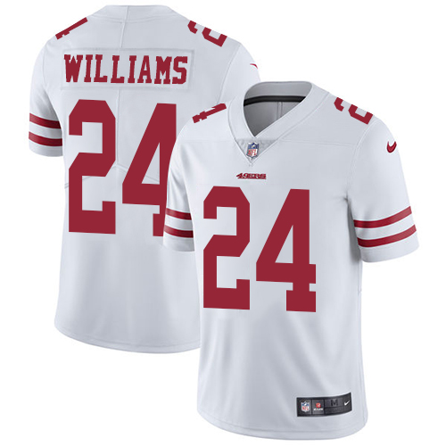 San Francisco 49ers Limited White Men K Waun Williams Road NFL Jersey #24 Vapor Untouchable